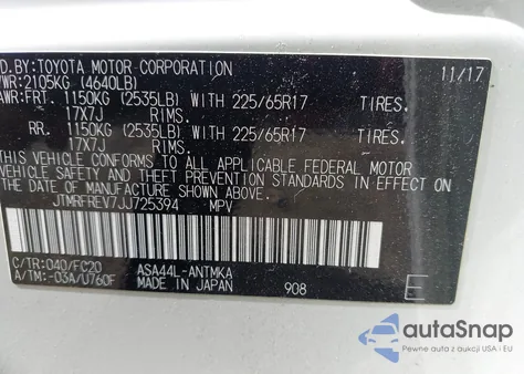 2018 Toyota Rav4 Xle from USA, damaged, VIN JTMRFREV7JJ725394